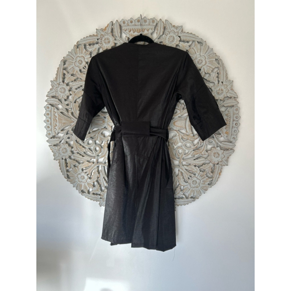 IMPERIAL Women’s Black Silky blazer Coat – Size Medium - Picture 5 of 6